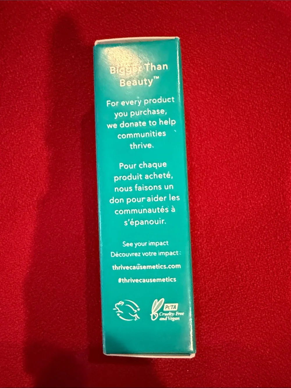 Thrive Causemetics Impact-Full Semi-Permanent Smoothing Lipstick vegan- Red New